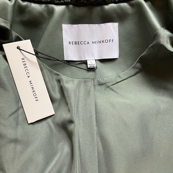 NWT Rebecca Minkoff Teddy jacket,NWT sage - Picture 7 of 10